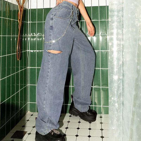 wepbel wide leg leisure slimming denim pants high-waisted women jeans fashionable jeans hole washed casual loose1, Blue
wepbel wide leg leisure slimming denim pants high-waisted women jeans fashionable jeans hole washed casual loose1, Blue