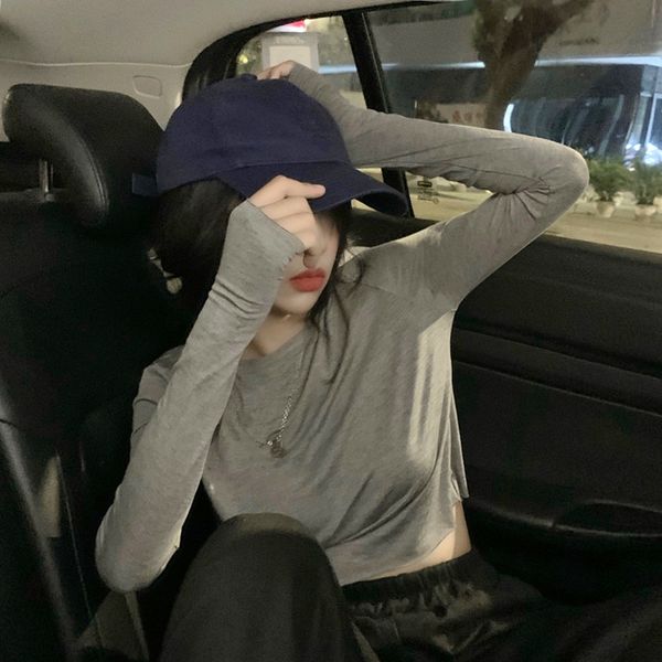 south korea 2020 new autumn net red navel women's tight bottomed shirt grey long sleeve t-shirt jacket short jacketjacket short jacketi, White
south korea 2020 new autumn net red navel women's tight bottomed shirt grey long sleeve t-shirt jacket short jacketjacket short jacketi, White