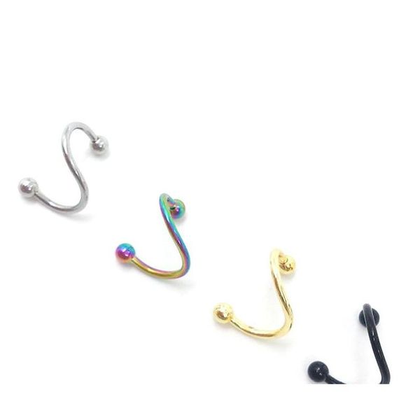 fashion punk 316l stainless steel eyebrow navel nail nose ear stud lip ring screw-back s type multipurpose body sqcdxp new_dhbest, Black
fashion punk 316l stainless steel eyebrow navel nail nose ear stud lip ring screw-back s type multipurpose body sqcdxp new_dhbest, Black