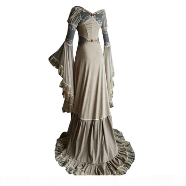 women's long sleeve slash neck medieval dress floor length cosplay dress elegant and comfortable 2019 new#35, Black;gray
women's long sleeve slash neck medieval dress floor length cosplay dress elegant and comfortable 2019 new#35, Black;gray