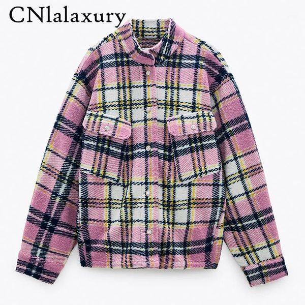 new stand collar shirt jacket women plaid single breasted woolen coat women elegant loose pockets outerwear female ladies1, Black;brown
new stand collar shirt jacket women plaid single breasted woolen coat women elegant loose pockets outerwear female ladies1, Black;brown