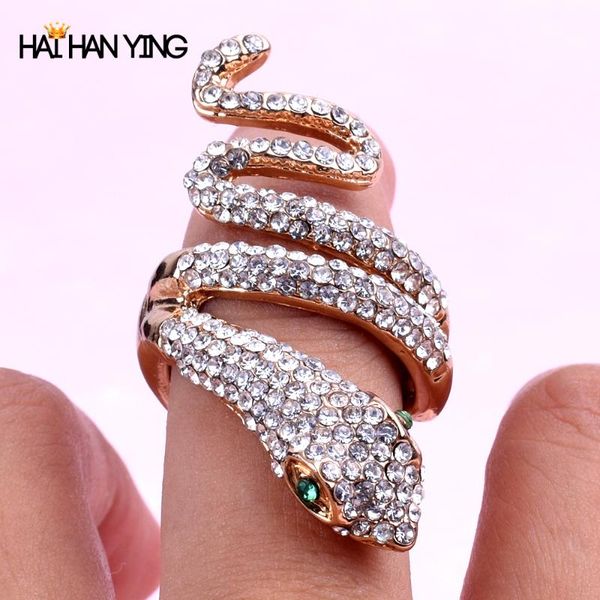 cluster rings wholesale women fashion snake ring female gold alloy metal handmade rhinestone animal jewelry initial men, Golden;silver
cluster rings wholesale women fashion snake ring female gold alloy metal handmade rhinestone animal jewelry initial men, Golden;silver