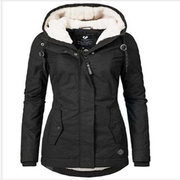 winter women solid long sleeve pocket zipper hooded cotton-padded clothes outdoor windproof thick warm drawstring outerwear 4xl, Black
winter women solid long sleeve pocket zipper hooded cotton-padded clothes outdoor windproof thick warm drawstring outerwear 4xl, Black