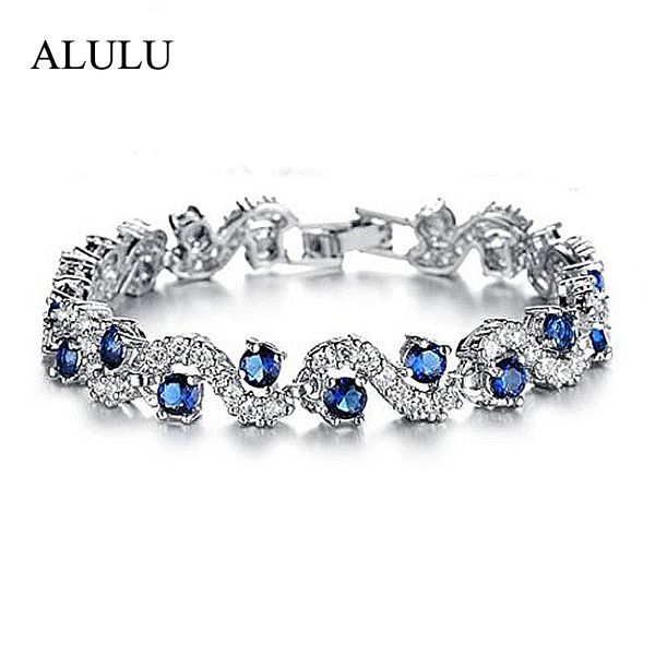 luxury blue crystal bracelet for wedding silver bracelet rhinestone charm women bangles jewelry pulseira feminina br520, Black
luxury blue crystal bracelet for wedding silver bracelet rhinestone charm women bangles jewelry pulseira feminina br520, Black