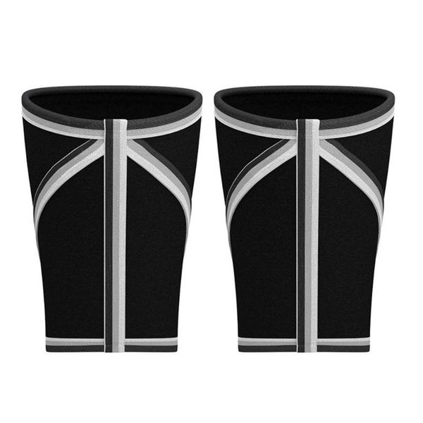 elbow & knee pads 2pcs durable sleeves delicate design elastic neoprene power weight lifting sport supports, Black;gray 
elbow & knee pads 2pcs durable sleeves delicate design elastic neoprene power weight lifting sport supports, Black;gray