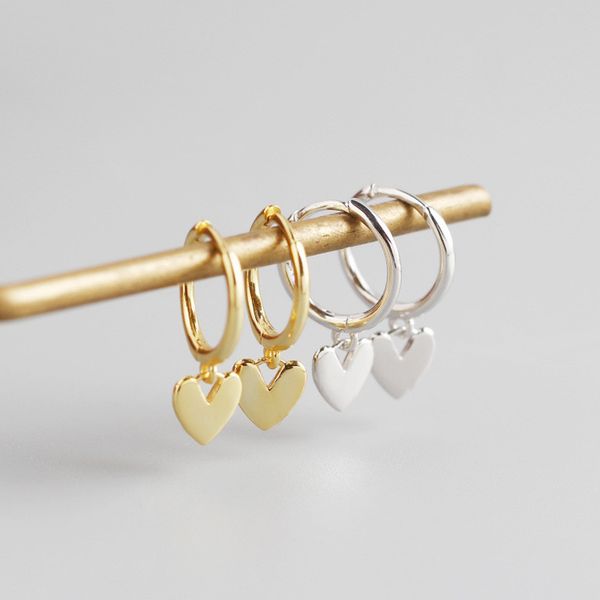 februaryfrost brand designer 100% 925 sterling silver heart-shaped pendant drop earrings for women fashion designer women simple earrings, Golden;silver
februaryfrost brand designer 100% 925 sterling silver heart-shaped pendant drop earrings for women fashion designer women simple earrings, Golden;silver