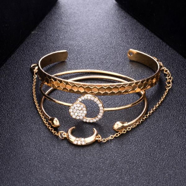 fashion women simple bracelet set female moon set bracelet bangles holiday gift jewelry accessories, Black
fashion women simple bracelet set female moon set bracelet bangles holiday gift jewelry accessories, Black