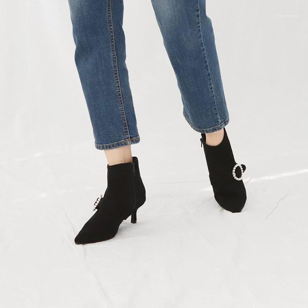 boots women 6cm/8cm pointed high heels ankle microfiber leather formal wear ladies shoesautumn/winter female shoes size 33-421, Black
boots women 6cm/8cm pointed high heels ankle microfiber leather formal wear ladies shoesautumn/winter female shoes size 33-421, Black