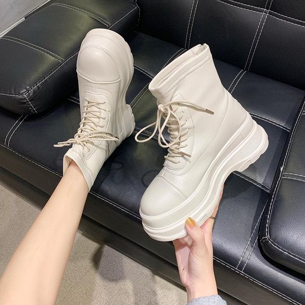 high platform boots women shoes 2021 chunky ankle boots lace up winter thick sole women black white short booties
high platform boots women shoes 2021 chunky ankle boots lace up winter thick sole women black white short booties