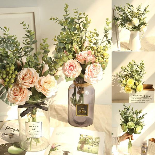 living room coffee table decorated with wind eucalyptus rose bouquet range hydrangea flowers bunch wedding party gift h04161
living room coffee table decorated with wind eucalyptus rose bouquet range hydrangea flowers bunch wedding party gift h04161