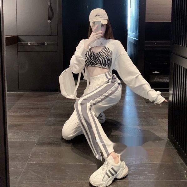 kilyq casual suit 2020 autumn new design split wide leg straight xmt sweater sling pullover pulloversling pullover leopard print women xmtzt, Gray
kilyq casual suit 2020 autumn new design split wide leg straight xmt sweater sling pullover pulloversling pullover leopard print women xmtzt, Gray
