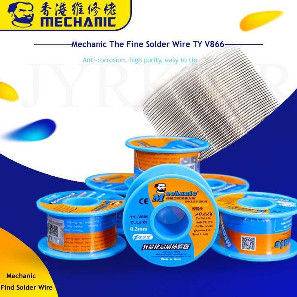 mechanic pcb board tin lead rosin core solder wire 0.2mm 0.3mm 0.4mm 0.5mm 0.6mm 0.8mm 40g 2% flux reel welding line
mechanic pcb board tin lead rosin core solder wire 0.2mm 0.3mm 0.4mm 0.5mm 0.6mm 0.8mm 40g 2% flux reel welding line