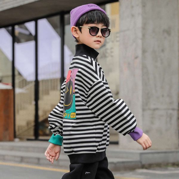 and boys' high collar plush sweater autumn zhongda wear 2020 new children's winter underpants fashion, Black
and boys' high collar plush sweater autumn zhongda wear 2020 new children's winter underpants fashion, Black