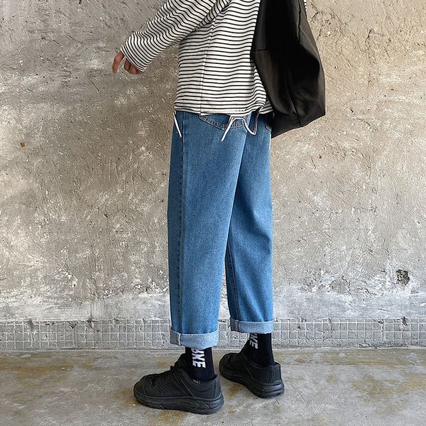 2021 new privathinker man straight autumn casual jeans mans new korean collage hip hop denim pants streetwear fashion male clothing mivj, Blue
2021 new privathinker man straight autumn casual jeans mans new korean collage hip hop denim pants streetwear fashion male clothing mivj, Blue