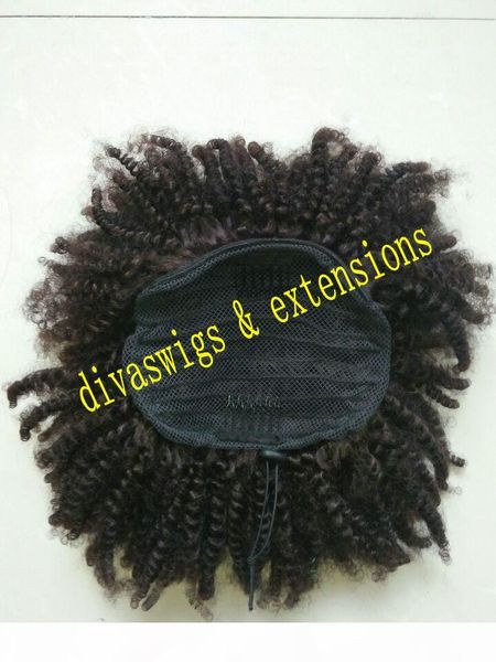 120g high afro puff ponytail drawstring chignon hairpiece short human kinky curly fake hair bun updo clip in hair extensions, Black
120g high afro puff ponytail drawstring chignon hairpiece short human kinky curly fake hair bun updo clip in hair extensions, Black