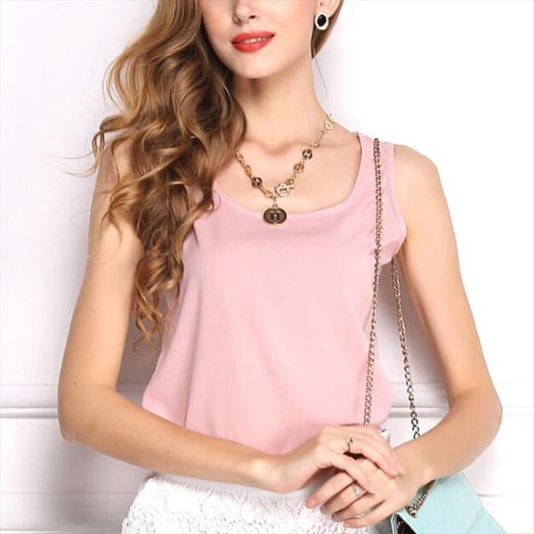 slim women tank casual thin light basic style women t shirt sleeveless chiffon vest ladies clothing fashion 30, White
slim women tank casual thin light basic style women t shirt sleeveless chiffon vest ladies clothing fashion 30, White
