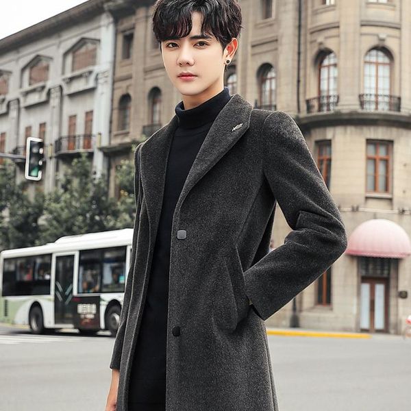 men's trench coats korean style fashion casual loose autumn long sleeve cardigan crop moda hombre clothing db60fy, Tan;black
men's trench coats korean style fashion casual loose autumn long sleeve cardigan crop moda hombre clothing db60fy, Tan;black