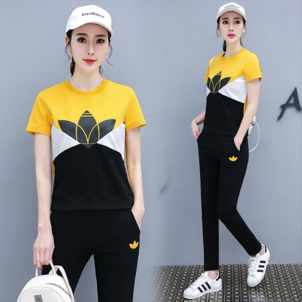 tracksuit for women plus size large womens sportswear 2020 sports womens two piece set and pants short sleeve clothing, Gray
tracksuit for women plus size large womens sportswear 2020 sports womens two piece set and pants short sleeve clothing, Gray
