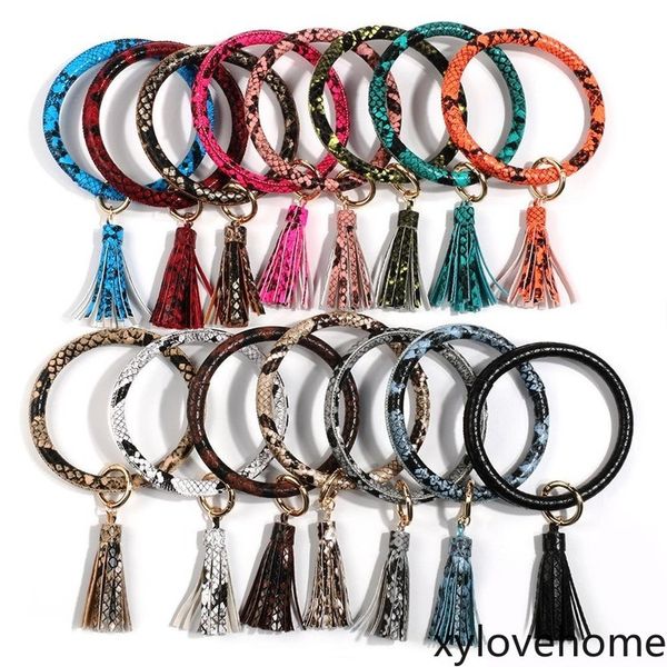 tassel bangle keychain bracelets keyring snake leather o wristlet bracelet circle charm key ring holder wristbands party favor birthday gift
tassel bangle keychain bracelets keyring snake leather o wristlet bracelet circle charm key ring holder wristbands party favor birthday gift
