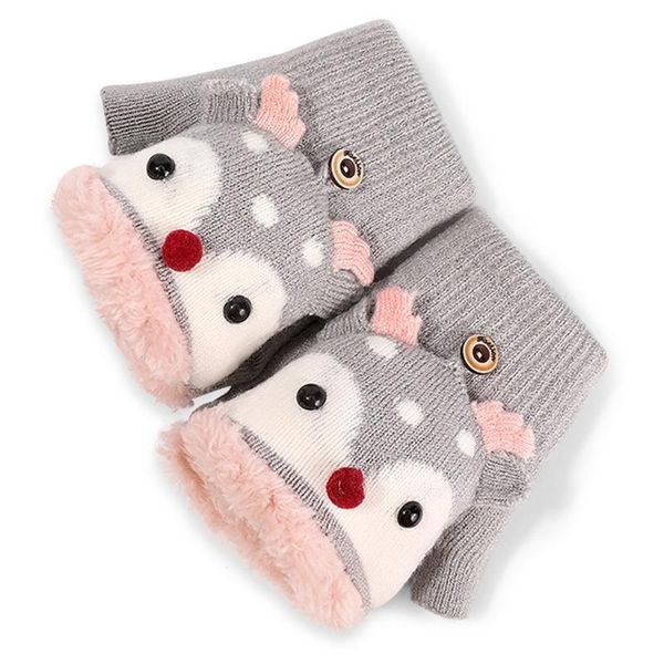 Kids Winter Knit Convertible Gloves Cartoon Reindeer Plush Lined Flip Top Mitten DXAA, Blue;gray
Kids Winter Knit Convertible Gloves Cartoon Reindeer Plush Lined Flip Top Mitten DXAA, Blue;gray