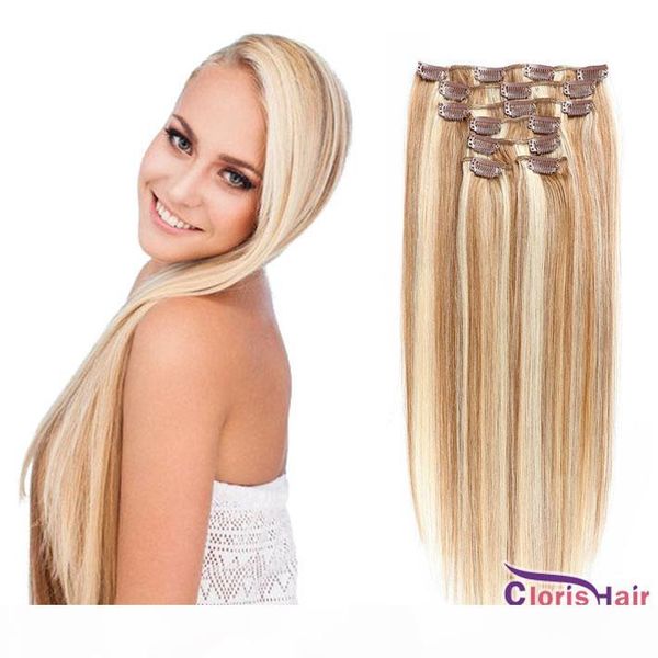 p12 613 real human hair extensions clip ins full head 70g 100g raw indian remy straight clip on weave highlight blonde clip in extentions, Black;brown
p12 613 real human hair extensions clip ins full head 70g 100g raw indian remy straight clip on weave highlight blonde clip in extentions, Black;brown