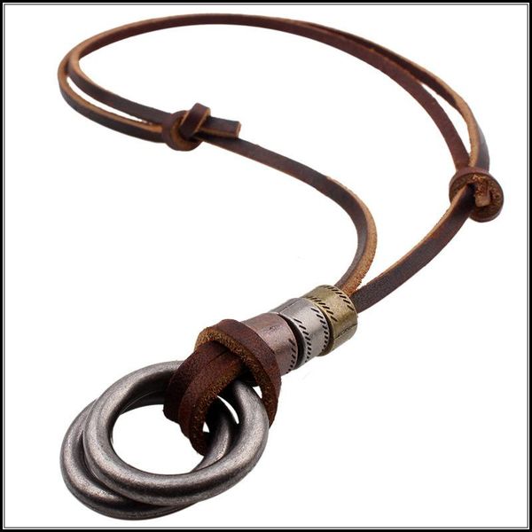 pendant necklaces tangyin 2021 retro style men necklace simple alloy leather long and women jewelry gift, Silver
pendant necklaces tangyin 2021 retro style men necklace simple alloy leather long and women jewelry gift, Silver