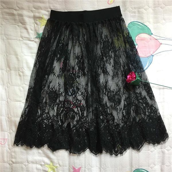 women lace skirt overskirt ladies see through transparent hollow out high waist black white a line short mini skirt s6
women lace skirt overskirt ladies see through transparent hollow out high waist black white a line short mini skirt s6