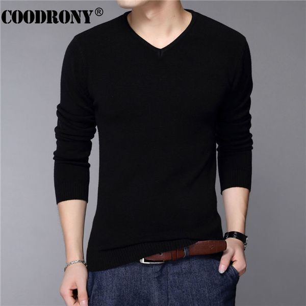 kudroni - casual men's tight pure black classic sweater, v-neck, cashmere wool shirt, White;black
kudroni - casual men's tight pure black classic sweater, v-neck, cashmere wool shirt, White;black