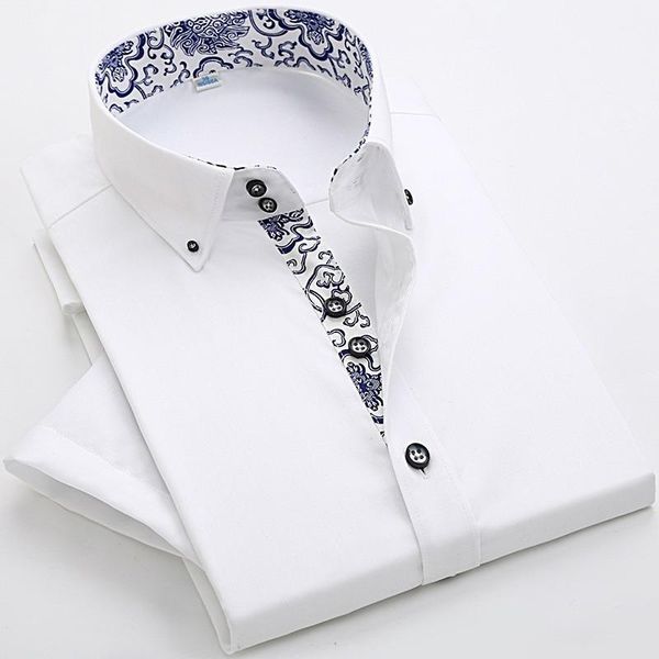 quality print collar men's cotton white casual shirts leisure design men's social shirt short sleeve dress shirts1, White;black
quality print collar men's cotton white casual shirts leisure design men's social shirt short sleeve dress shirts1, White;black