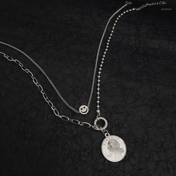 fashion hip-hop multi-layer necklace female retro clavicle chain stack neck necklace pendant, Silver
fashion hip-hop multi-layer necklace female retro clavicle chain stack neck necklace pendant, Silver