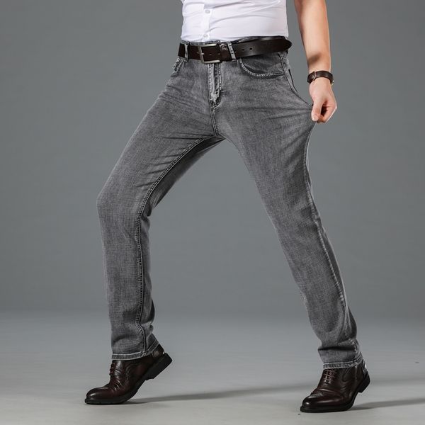 2020 autumn winter new men's stretch-fit jeans business casual classic style fashion denim trousers male black gray, Blue
2020 autumn winter new men's stretch-fit jeans business casual classic style fashion denim trousers male black gray, Blue