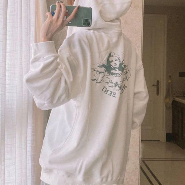 vintage casual angel print hoodie women white cotton long sleeve autumn winter hoodie female loose streetwear hooded jacket 2020, Black
vintage casual angel print hoodie women white cotton long sleeve autumn winter hoodie female loose streetwear hooded jacket 2020, Black