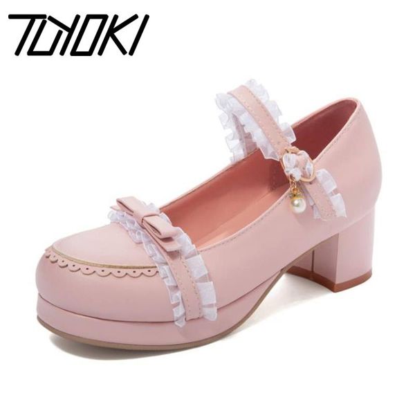 dress shoes tuyoki size 30-46 fashion pumps ladies' pu leather metal buckle women platform thick heels dance party footwear, Black
dress shoes tuyoki size 30-46 fashion pumps ladies' pu leather metal buckle women platform thick heels dance party footwear, Black