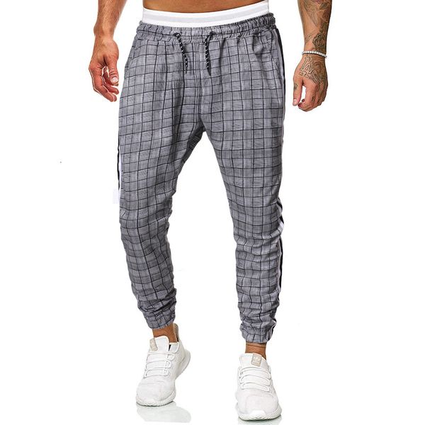 autumn and winter new men's large elastic fashion plaid lace up casual pants k20, Black
autumn and winter new men's large elastic fashion plaid lace up casual pants k20, Black