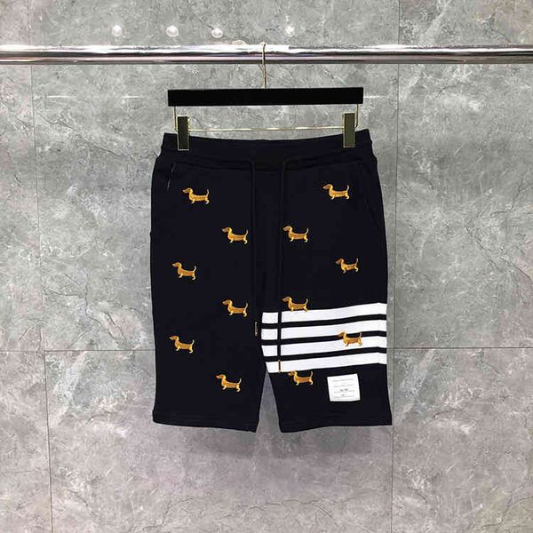 dongguan brand on behalf of direct sales tb middle pants dog embroidered shorts capris, White;black
dongguan brand on behalf of direct sales tb middle pants dog embroidered shorts capris, White;black