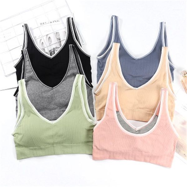gym clothing girl bra solid fitness women pad vest ladies underwear breathable yoga running wear trainning bras1, White;black
gym clothing girl bra solid fitness women pad vest ladies underwear breathable yoga running wear trainning bras1, White;black