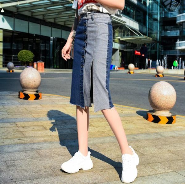 spring fashion denim high-waisted split jeans 2021 midi shreds summer skirt female clothes p431 bazk, Black
spring fashion denim high-waisted split jeans 2021 midi shreds summer skirt female clothes p431 bazk, Black