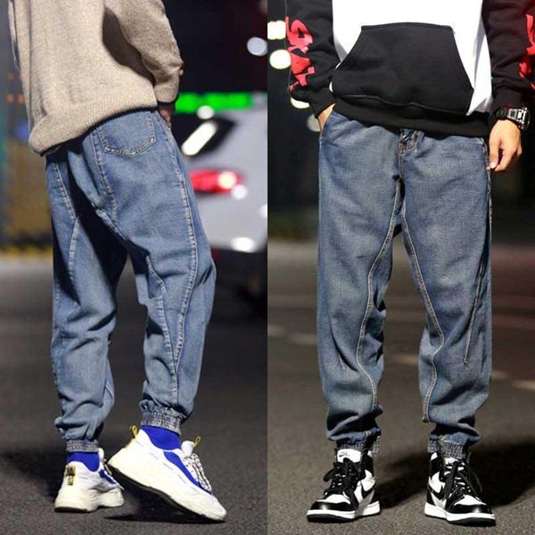 men's jeans baggy size harem men fashionable elastic feet bottom joggers patchwork denim pants retro blue trousers trendy man clothing
men's jeans baggy size harem men fashionable elastic feet bottom joggers patchwork denim pants retro blue trousers trendy man clothing