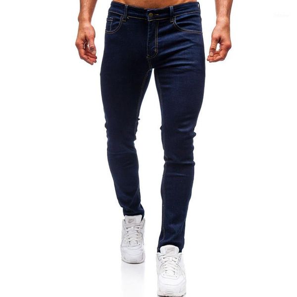 european code foreign trade men's fashion casual dark blue jeans1
european code foreign trade men's fashion casual dark blue jeans1