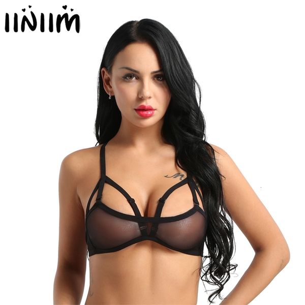 womens lingerie mesh see through adjustable spaghetti shoulder straps underwear back cross wire-no pad bondage bra
womens lingerie mesh see through adjustable spaghetti shoulder straps underwear back cross wire-no pad bondage bra