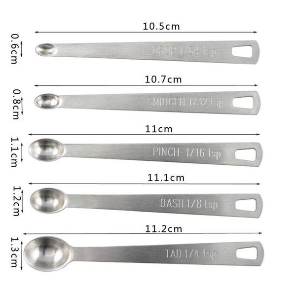 5pcs/set stainless steel round measuring spoons kitchen baking tools for measuring liquid powder cake cook jllxft bdedome
5pcs/set stainless steel round measuring spoons kitchen baking tools for measuring liquid powder cake cook jllxft bdedome
