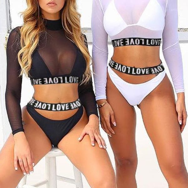 2020 letter print swimwear swimsuit women 3 pieces long sleeve crop see through bikini bathing suit women biquini1
2020 letter print swimwear swimsuit women 3 pieces long sleeve crop see through bikini bathing suit women biquini1