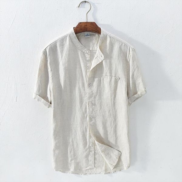 2021 new arrival short sleeve 100% linen shirt men brand casual men shirt summer flax clothing shirts mens camisa masculina, White;black
2021 new arrival short sleeve 100% linen shirt men brand casual men shirt summer flax clothing shirts mens camisa masculina, White;black