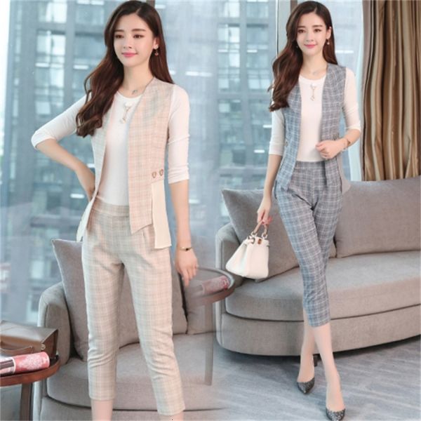 chess 3 garments of korean women's clothing woman suit goddess and pants with vest femme deux sets 2rp0, White
chess 3 garments of korean women's clothing woman suit goddess and pants with vest femme deux sets 2rp0, White