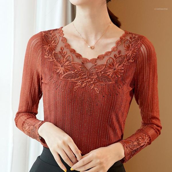 2020 autumn long sleeve shirt butterfly embroidered diamonds lace blouse women casual plus size black elegant blouses blusa1, White
2020 autumn long sleeve shirt butterfly embroidered diamonds lace blouse women casual plus size black elegant blouses blusa1, White