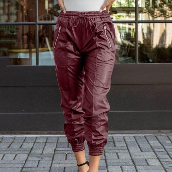 women's pu leather trousers zanzea 2020 fashion spring pants casual long pantalon palazzo plus size solid drawstring turnip 5xl1, Black;white
women's pu leather trousers zanzea 2020 fashion spring pants casual long pantalon palazzo plus size solid drawstring turnip 5xl1, Black;white