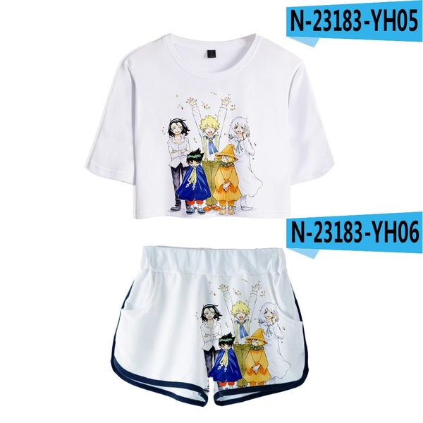 set harajuku summer umbilical shirt woman fashion casual cool summer fashion set new animation two piece set head short pullover bbysae, Gray
set harajuku summer umbilical shirt woman fashion casual cool summer fashion set new animation two piece set head short pullover bbysae, Gray