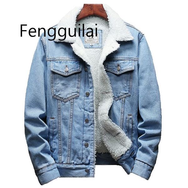 men's jackets 2021 winter thick warm fashion boutique solid color casual denim jacket male wool coat large size s-6xl, Black;brown
men's jackets 2021 winter thick warm fashion boutique solid color casual denim jacket male wool coat large size s-6xl, Black;brown