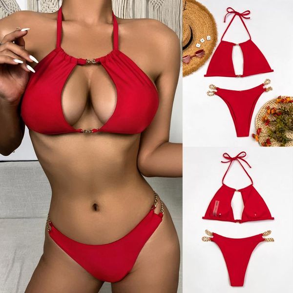 women hollowed red bikini set string swimsuit 2021 push up swimwear tied thong brazilian bikini bathing suit swim wear #t1q, White;black
women hollowed red bikini set string swimsuit 2021 push up swimwear tied thong brazilian bikini bathing suit swim wear #t1q, White;black
