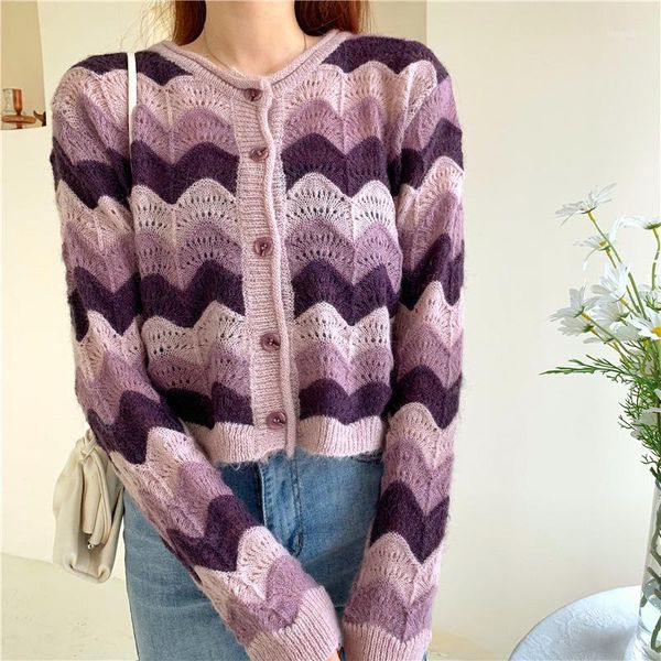 women's sweaters purple gentle wind knitting 2021 style wild lazy loose and sweet knitted sweater1, White;black
women's sweaters purple gentle wind knitting 2021 style wild lazy loose and sweet knitted sweater1, White;black
